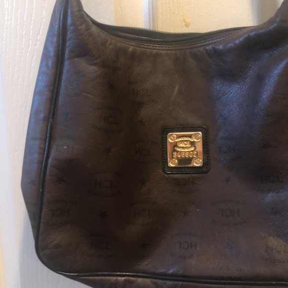 HCL crossbody leather print brown purse - Picture 10 of 11